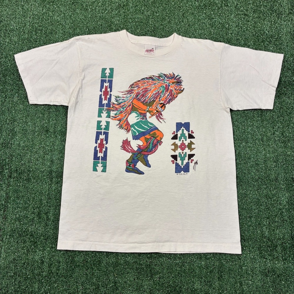 Vintage 90s Alore Native American Graphic T-shirt